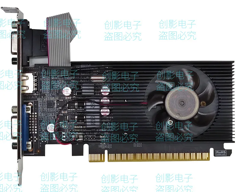 عمده فروشی جدید کارت گرافیک گسسته گیمینگ شاسی بلند GT730 DDR5 کارت گرافیک کوچک 2G کارت چاقوی نیمه قد سوپر GT630 13