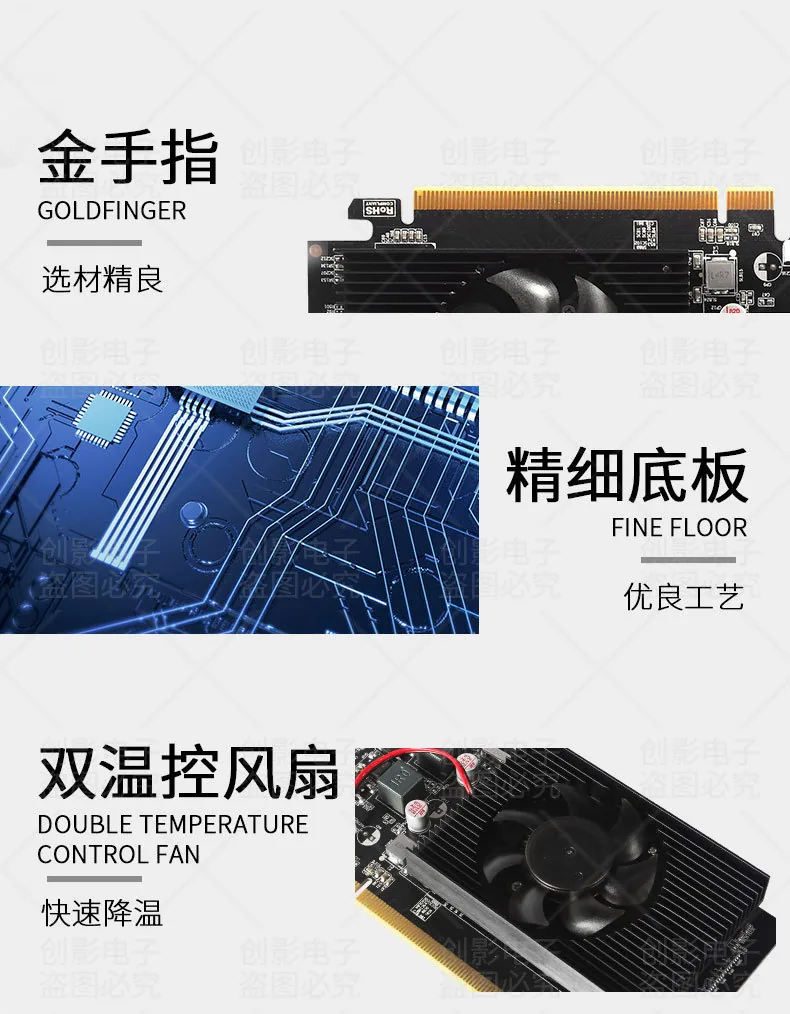 New Graphics GF9300 512M Graphics Card Small Chassis Half Height Knife Card HD Desktop PC Discrete Graphics Card 19