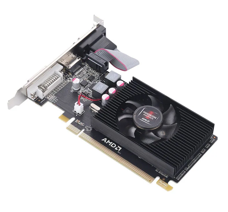 New HD7450 2GB Combat Edition D3 625/1066MHZ brand computer computer half-height discrete graphics card 2g 16