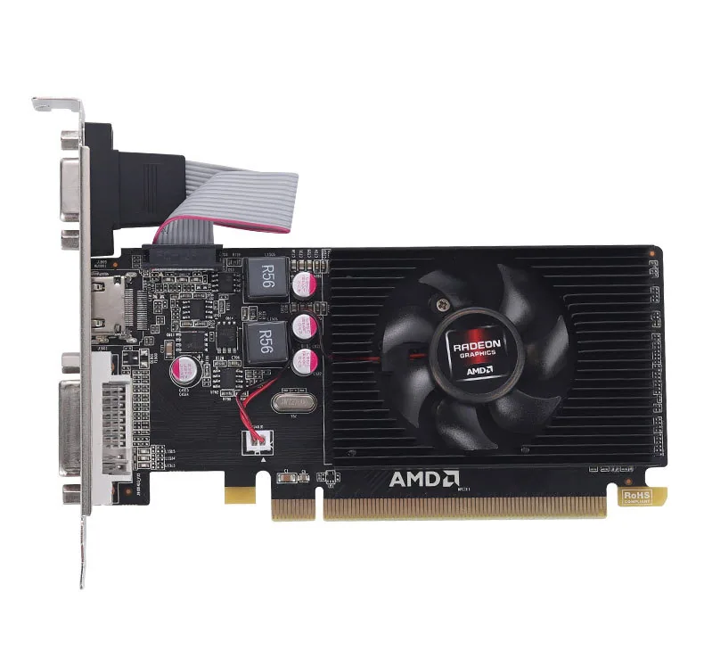 New HD7450 2GB Combat Edition D3 625/1066MHZ brand computer computer half-height discrete graphics card 2g 15