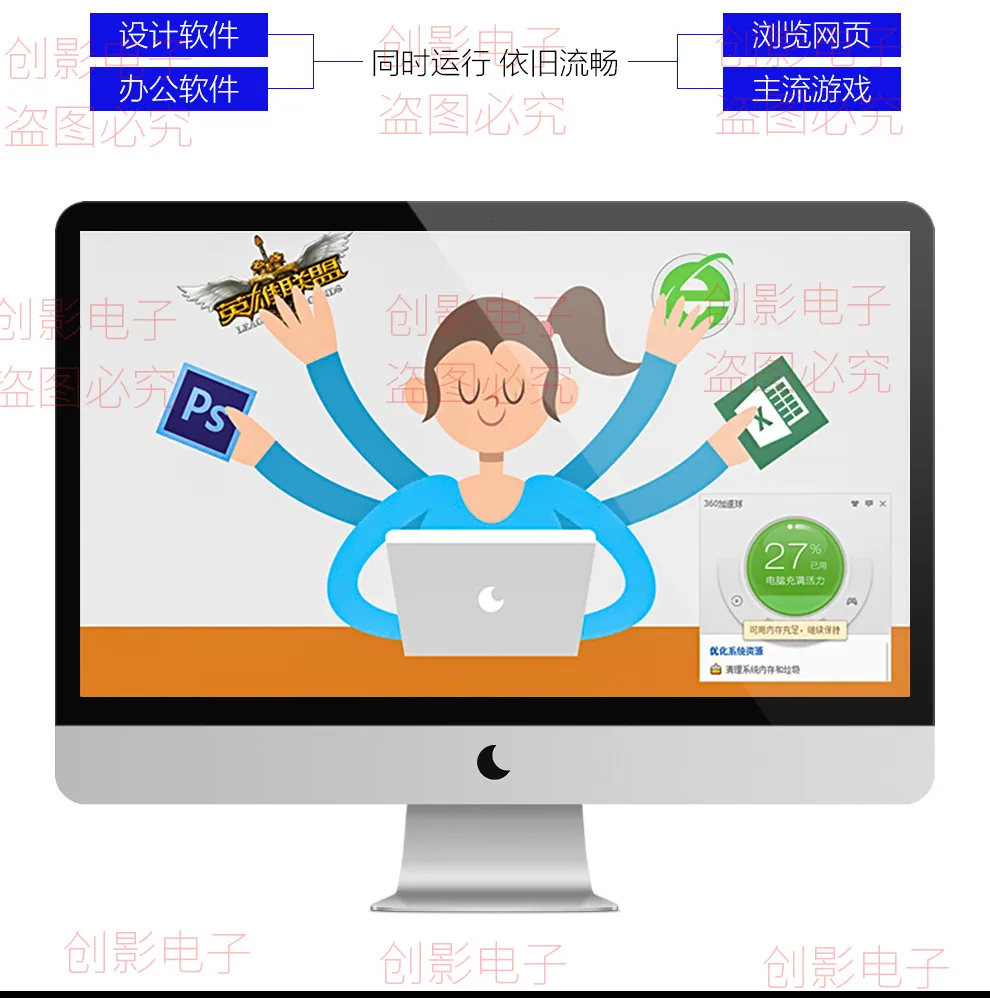 The new knife card GTX750 4G small chassis all-in-one desktop computer chicken game graphics card studio is more open 7