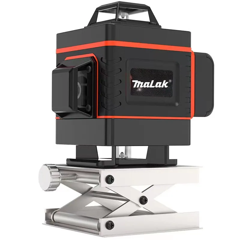 Malak 16 line 4D laser level new green light floor meter automatic leveling wall applicator Factory direct sales