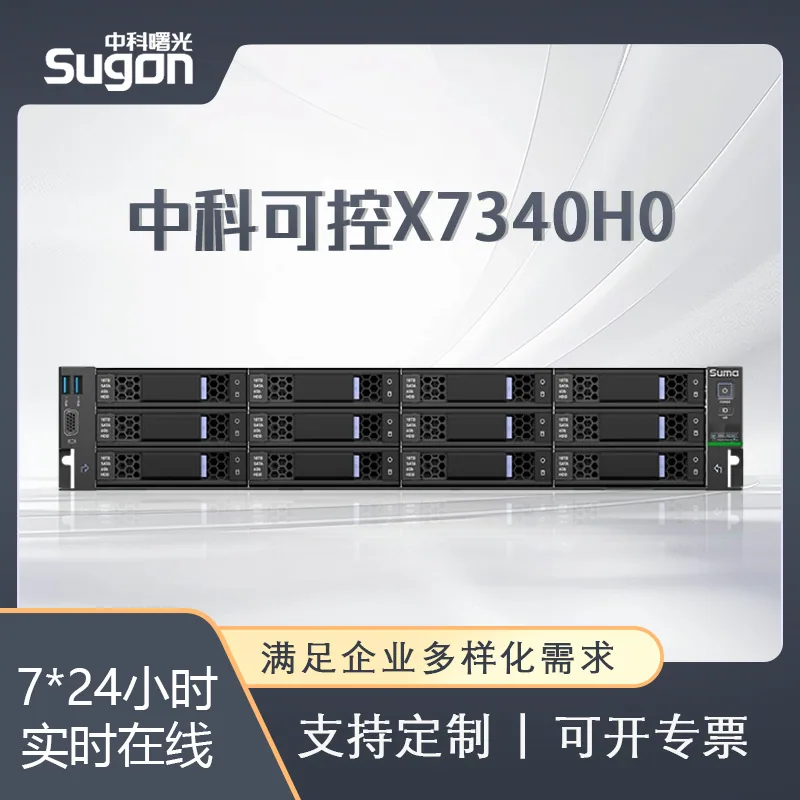 Zhongke Shuguang Zhongke Controllable X7340H0 2U Rackmount Server Domestic Inference Information Innovation Haiguang Server 3