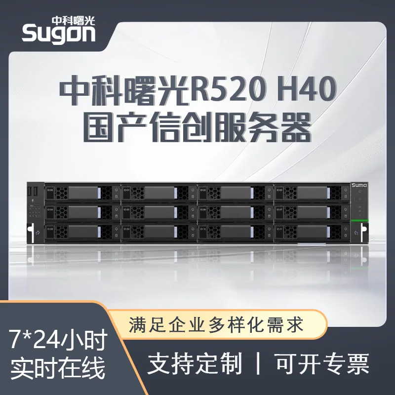 Zhongke Controllable R520 H40 2U Rackmount Server Distributed Big Data OA Office 5