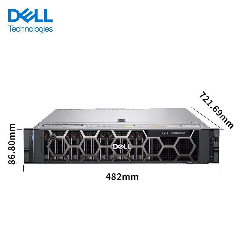 For Dell R550 2U Rack Dual Rack Server Deep Learning Xeon Dual Socket 2