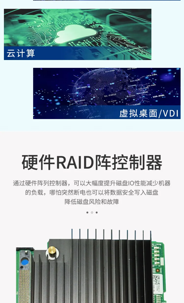 สำหรับเซิร์ฟเวอร์ Dell R65251U โปรเซสเซอร์ AMD รองรับ 128 คอร์, 256 เธรด, การจำลองเสมือนความหนาแน่นสูง 14