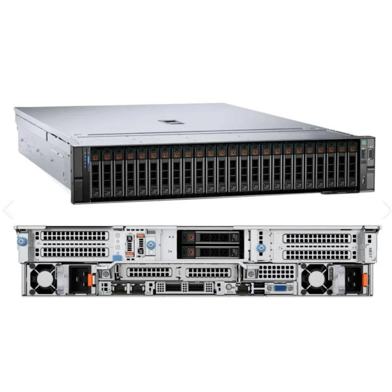 Dell PowerEdge R760XD 2U ریک ماؤنٹ سرور 2.5" 16 ڈسکوں کے ساتھ ہم آہنگ 3