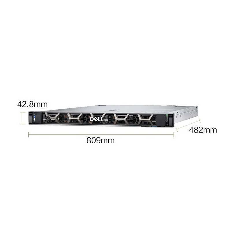 Dell R660 dual 1U rackmount korporativ serveriga taalluqli 1 ta oltin medal 4410Y 12 yadroli 2,0 GGs