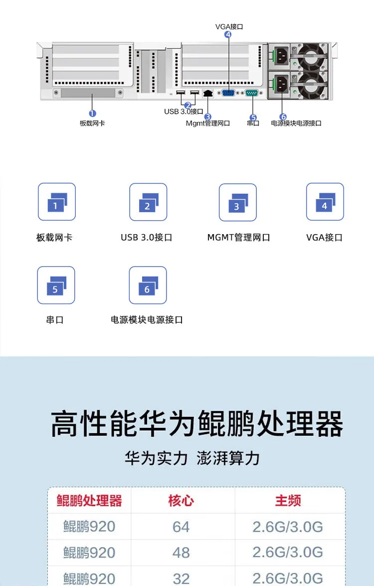 Untuk pelayan dwi-soket Huawei (TaiShan 200) 2280 2U 9