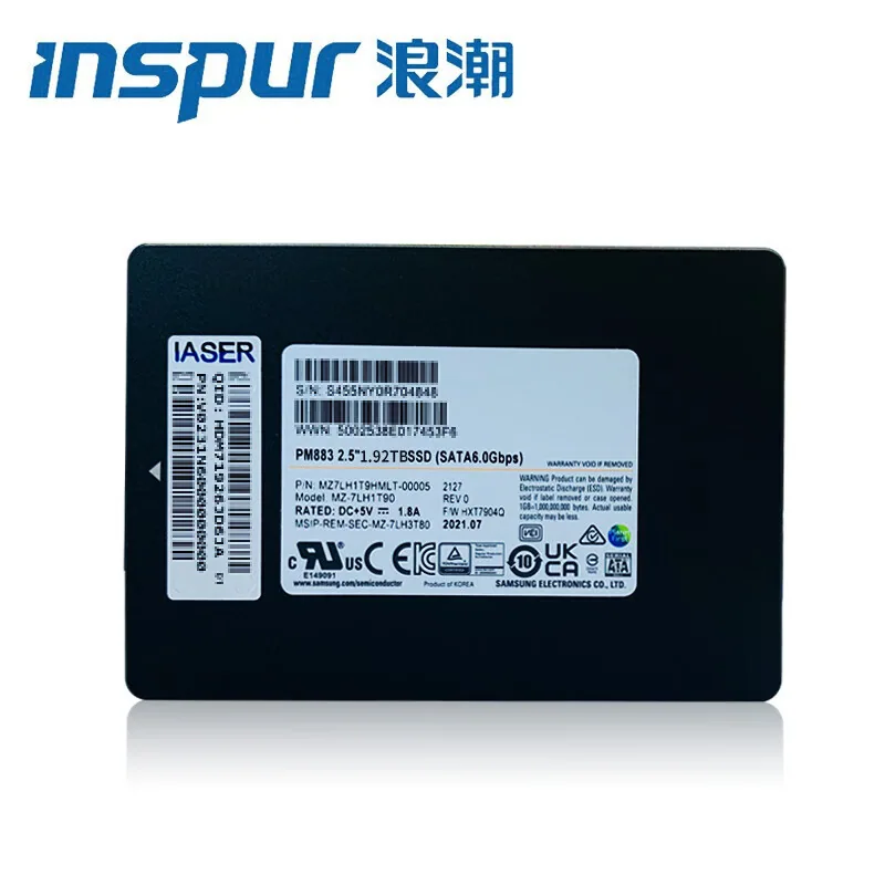For inspur server SSD 1.92T SSD 2.5" SATA interface 5