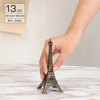 Iron landmark architectural model, small crafts, Eiffel Tower, creative home, living room, wine cabinet decorations, ornaments 7