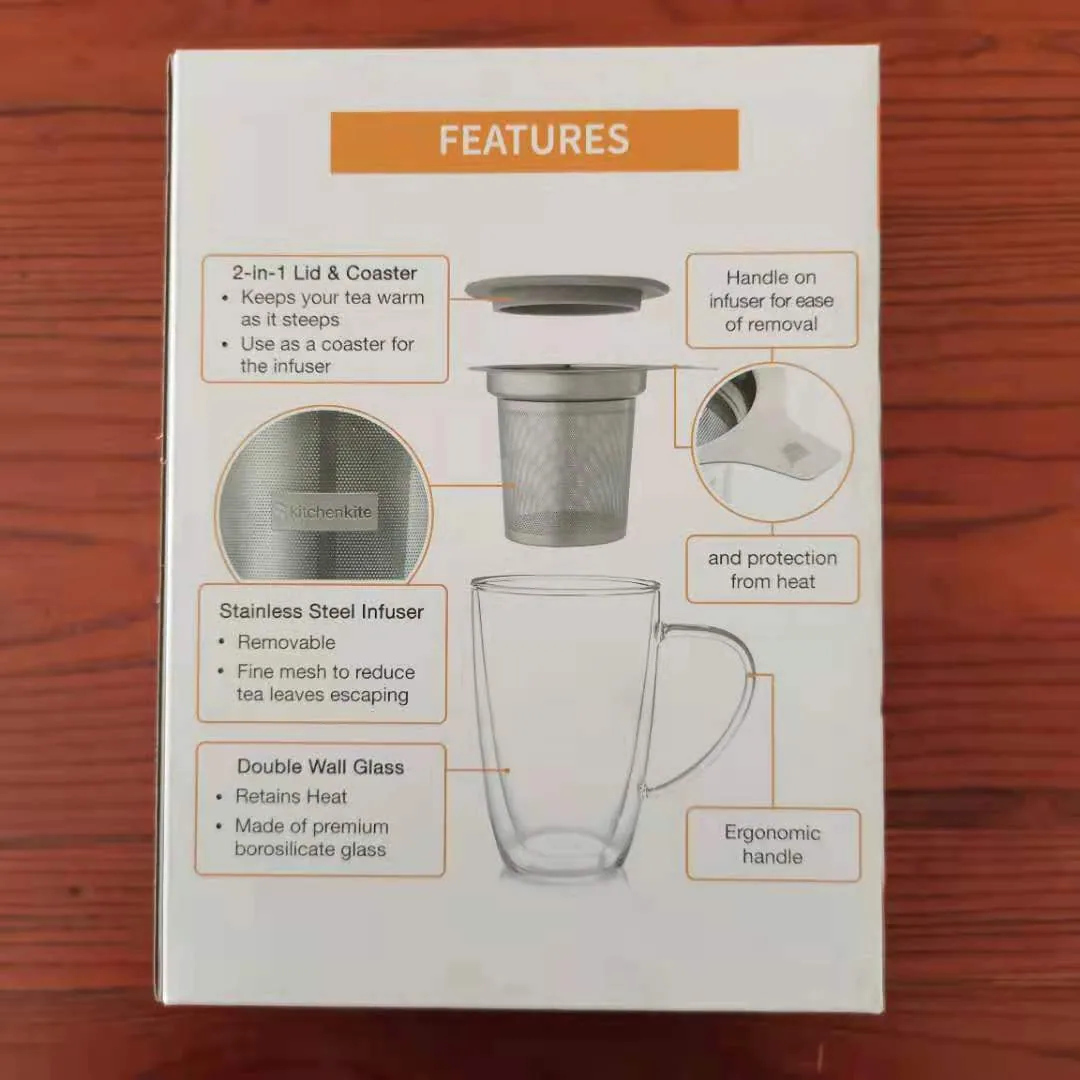 Source factory thermos cup paper box glass cup color box high windshield product gift box large discount 4