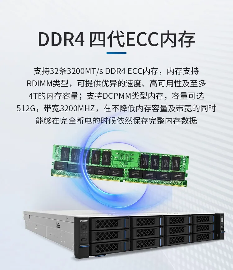 Gilt für den neuen 2U-Rackmount-Server Deep Learning/Datenbankvirtualisierungshost Inspur NF5280M6 20