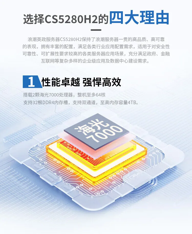 It is suitable for Inspur [CS5280H2] 2 Haiguang C86-7375 rack-mounted domestic Xinchuang servers 9