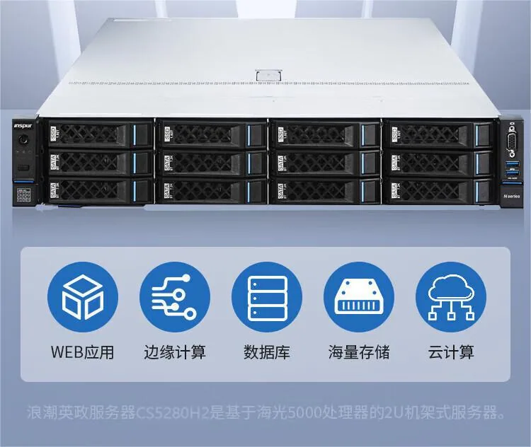 It is suitable for Inspur [CS5280H2] 2 Haiguang C86-7375 rack-mounted domestic Xinchuang servers 8