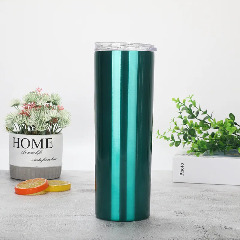 20oz stainless steel insulated and cold insulated straight cup coffee cup straw cup car water cup 14