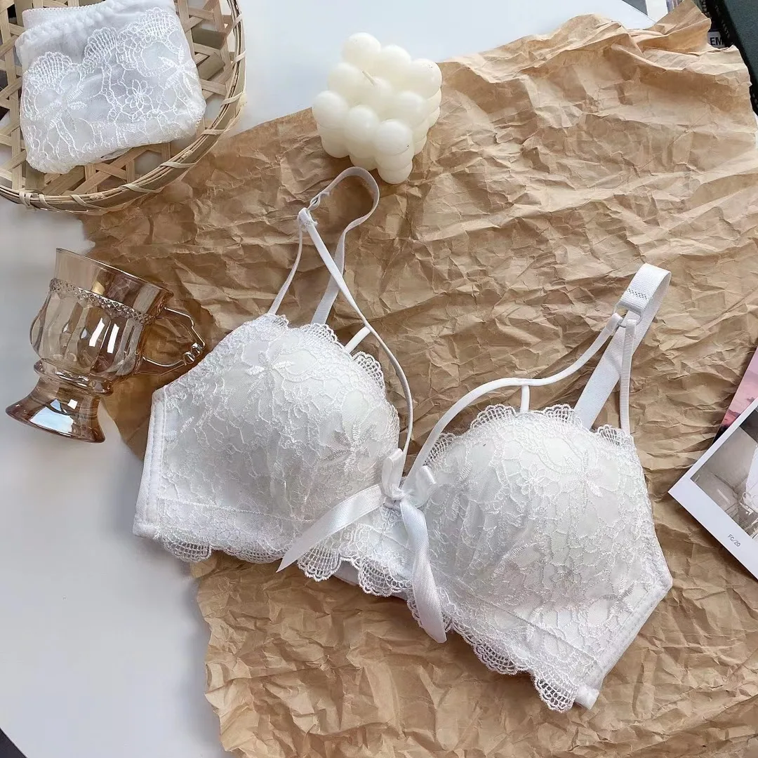 Underwear sexy small breasts gathering underwear women's adjustable auxiliary breast tucking lame auxiliary breast bra set