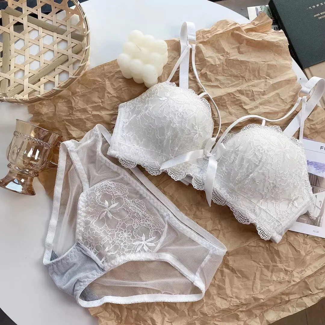 Underwear sexy small breasts gathering underwear women's adjustable auxiliary breast tucking lame auxiliary breast bra set 5