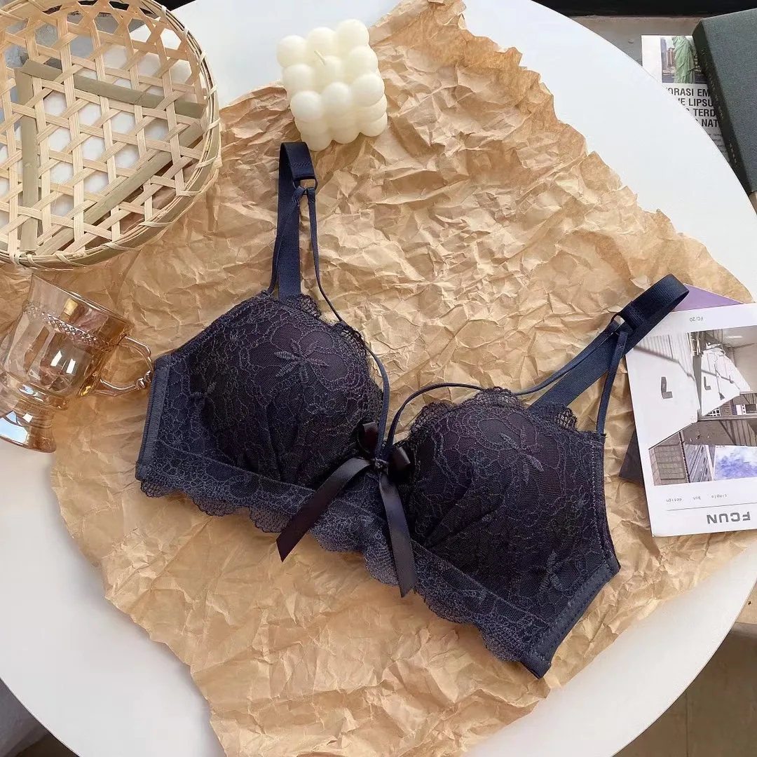 Underwear sexy small breasts gathering underwear women's adjustable auxiliary breast tucking lame auxiliary breast bra set 2