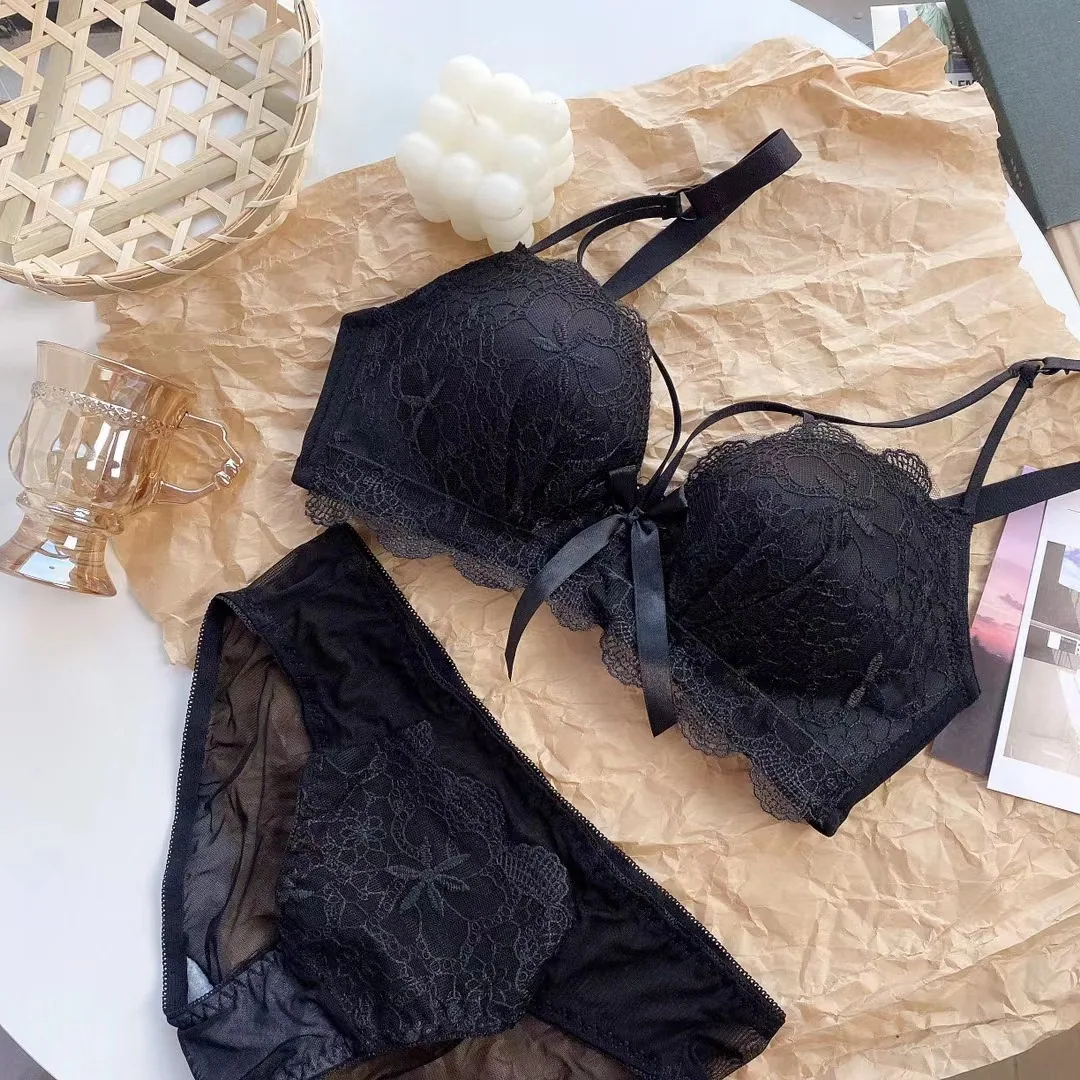 Underwear sexy small breasts gathering underwear women's adjustable auxiliary breast tucking lame auxiliary breast bra set 7