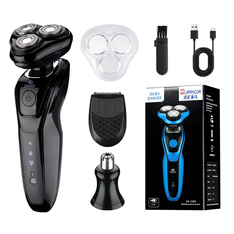 New Double Subject Electric Shaver Full Body Wash Shaver Men's Multifunctional 3-in-1 Shaver Manufacturer 3