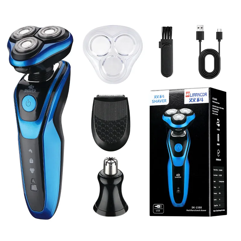 New Double Subject Electric Shaver Full Body Wash Shaver Men's Multifunctional 3-in-1 Shaver Manufacturer
