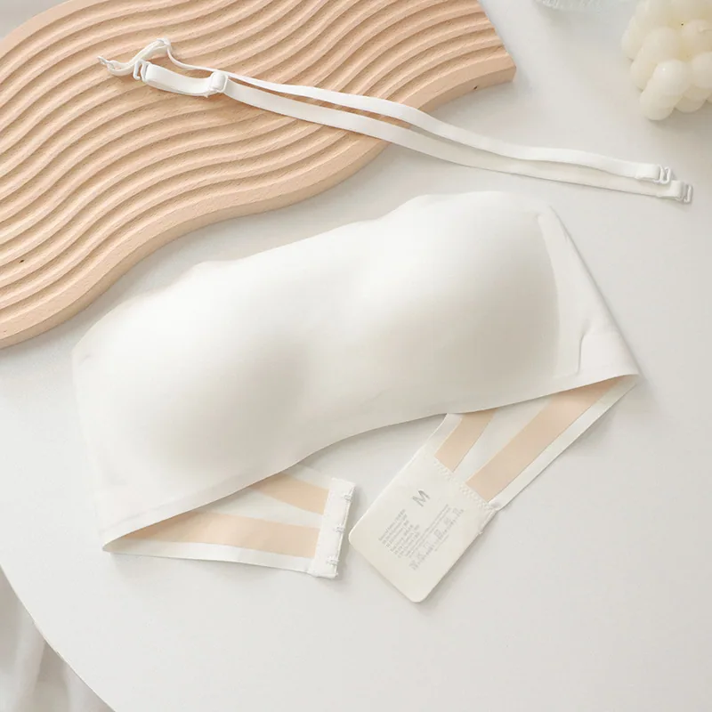 Running volume direct sales, thin suspension bandeau small breasts gather to show off large traceless underwear, women's anti-sa - Other Underwear 2