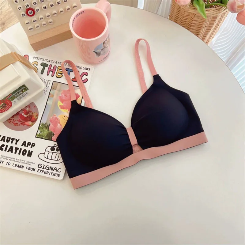 Seamless underwear women's small breasts gathered without underwire auxiliary breasts sweet shape beautiful back summer bow g