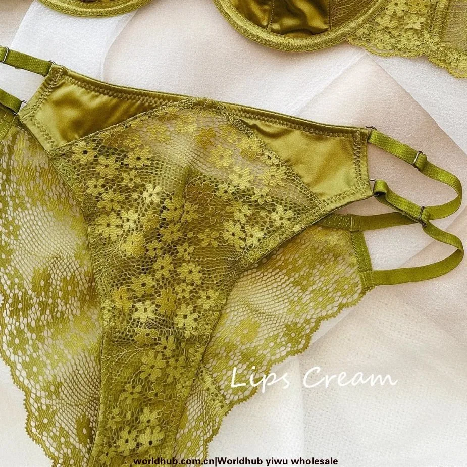 The new French lace has soft underwire underwear women's suits, pure desire, small breasts, half a cup, and a beautiful back bra - Men's Suits 5