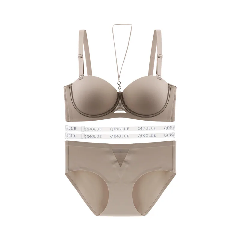 Original glossy non-marking small egg sexy underwear strapless halterneck beautiful back new bra cross-border foreign trade 5