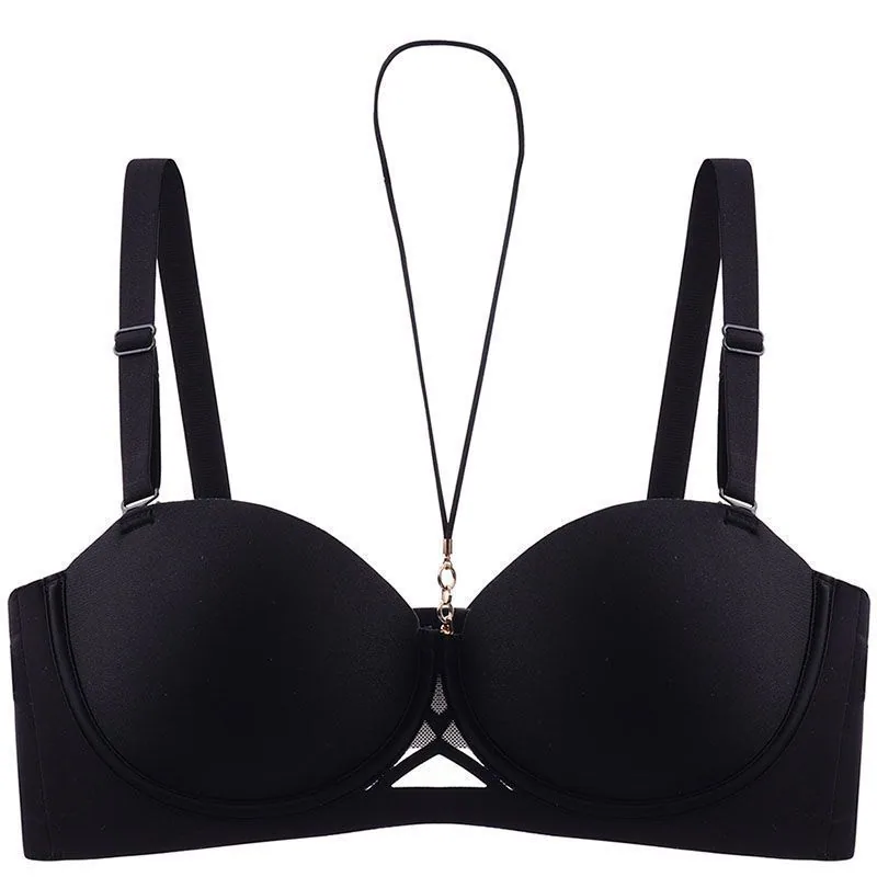 Original glossy non-marking small egg sexy underwear strapless halterneck beautiful back new bra cross-border foreign trade 3