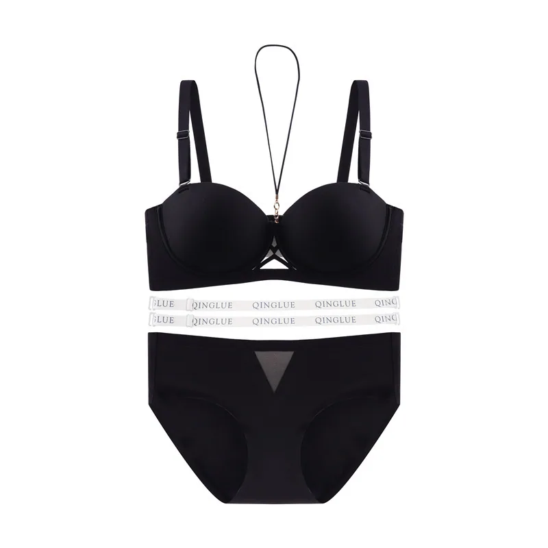 Original glossy non-marking small egg sexy underwear strapless halterneck beautiful back new bra cross-border foreign trade 7