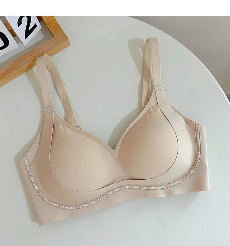 Lift seamless underwear women's underwire bra small breasts show big gathering to gather the side breasts to prevent sagging fix 2