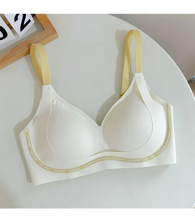 Lift seamless underwear women's underwire bra small breasts show big gathering to gather the side breasts to prevent sagging fix 4