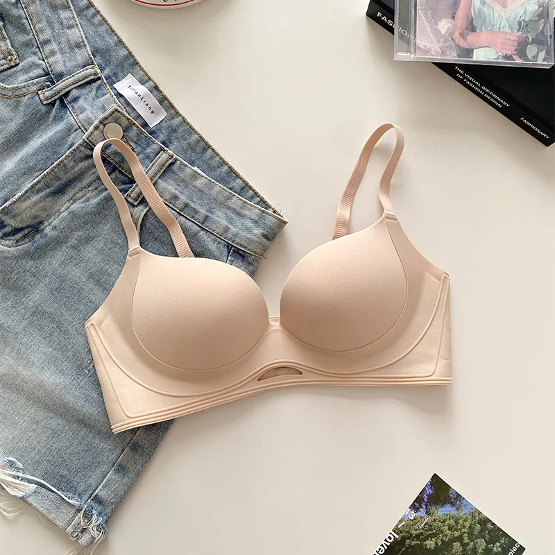 6832 original seamless underwear women's small breasts gather to show large no underwire side tucked side breasts to support ant 2