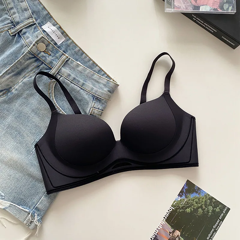 6832 original seamless underwear women's small breasts gather to show large no underwire side tucked side breasts to support ant 3