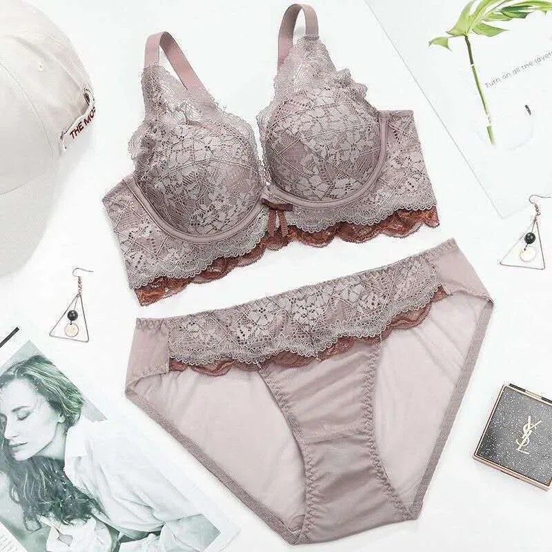 Small-breasted underwear women's comfortable gathering adjustment type retracted accessory breast support bra set 4