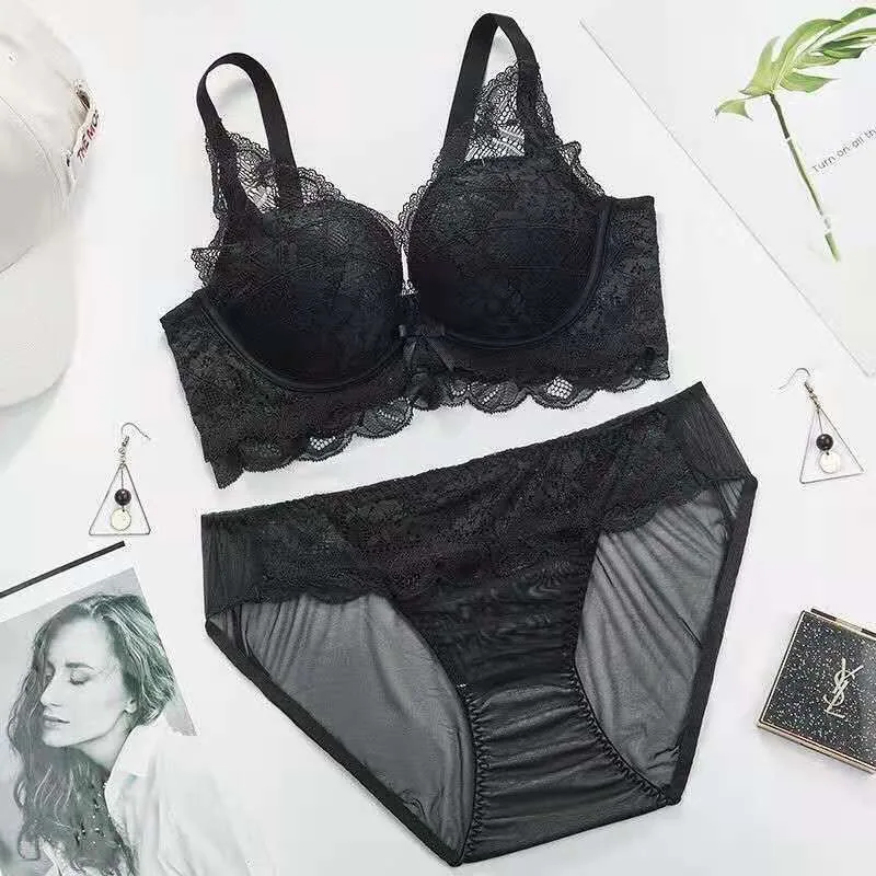 Small-breasted underwear women's comfortable gathering adjustment type retracted accessory breast support bra set 5