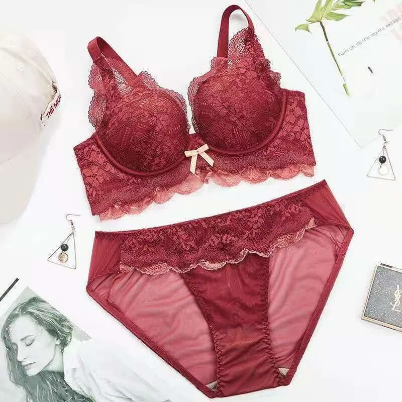 Small-breasted underwear women's comfortable gathering adjustment type retracted accessory breast support bra set 7