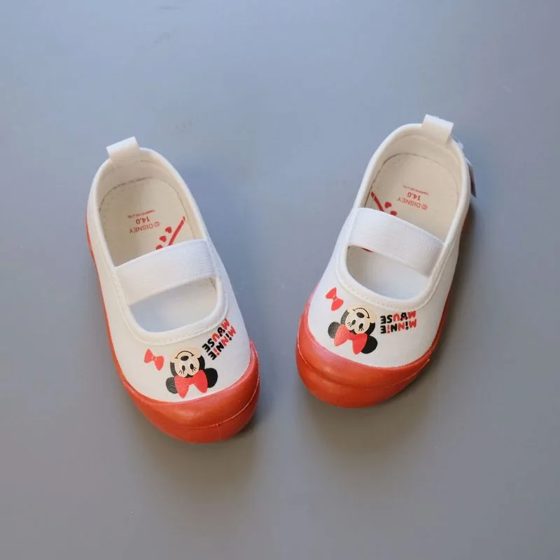 Spring and autumn export to Japan foreign trade children's frozen square mouth canvas shoes boys and girls kindergarten indoor s