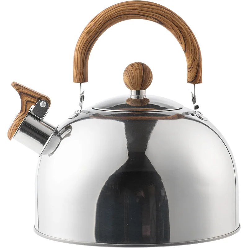 Cross-border stainless steel whistle kettle, European and American kitchenware, creative chirping kettle, large capacity 3L fold