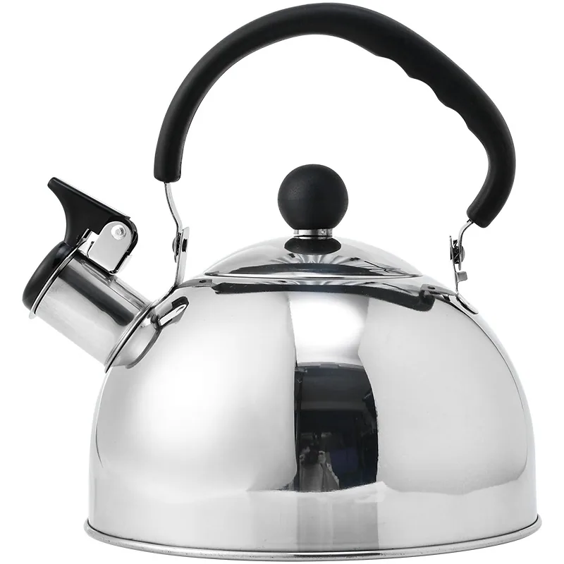 stainless steel chirping kettle wholesale new amazon cross-border whistle kettle folding handle European style kitchenware 2