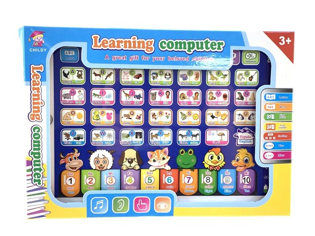 Cross-border supply of foreign trade puzzle early education machine, children's smart play audio learning machine, explosive tab 3