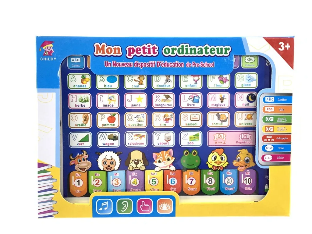 Cross-border supply of foreign trade puzzle early education machine, children's smart play audio learning machine, explosive tab 5