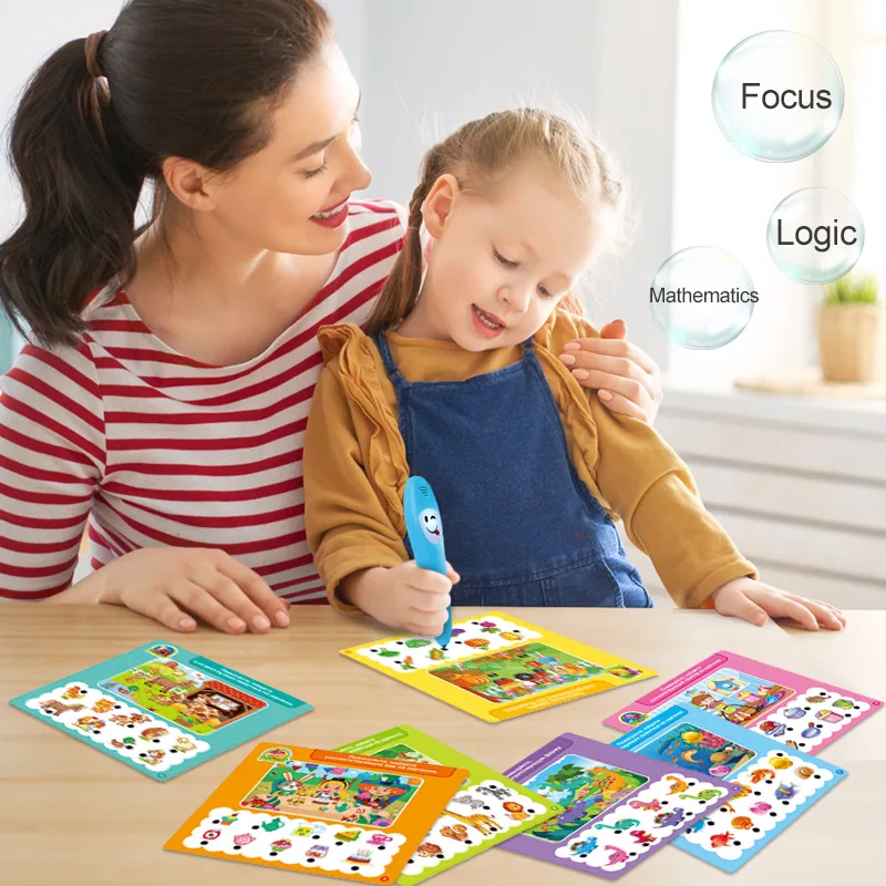 Russische grenzüberschreitende multifunktionale Früherziehung Logik Lernstift Kinder Früherziehung Lernspielzeug Kinder 4