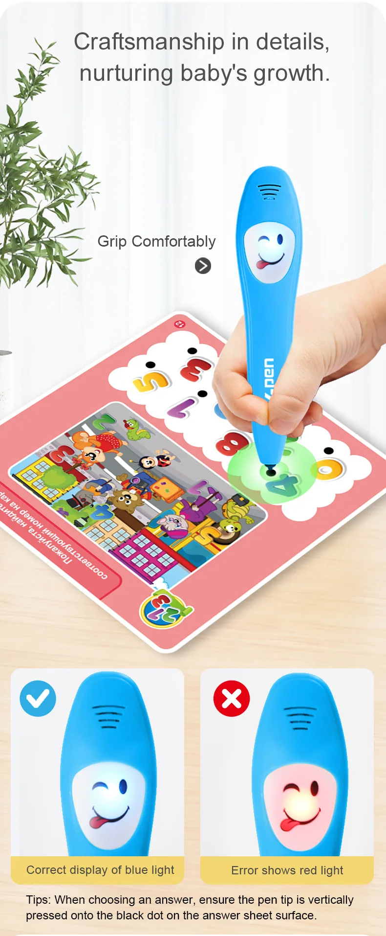Russische grenzüberschreitende multifunktionale Früherziehung Logik Lernstift Kinder Früherziehung Lernspielzeug Kinder 13