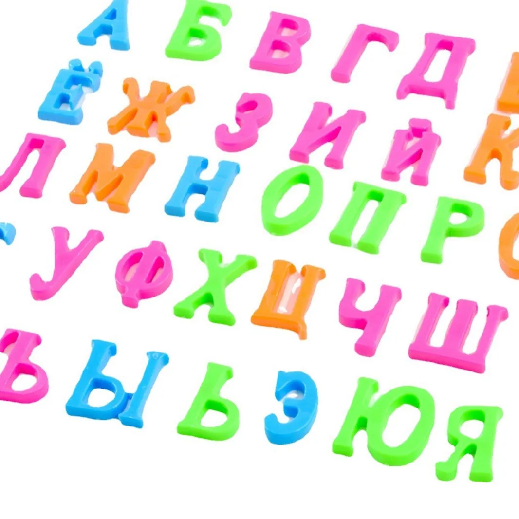 Russian 4CM capital letter refrigerator magnet baby early education color odorless infant early education magnetic toy wholesale 4