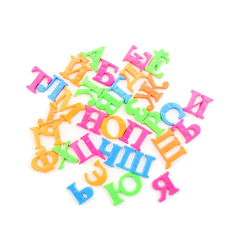 Russian 4CM capital letter refrigerator magnet baby early education color odorless infant early education magnetic toy wholesale 2