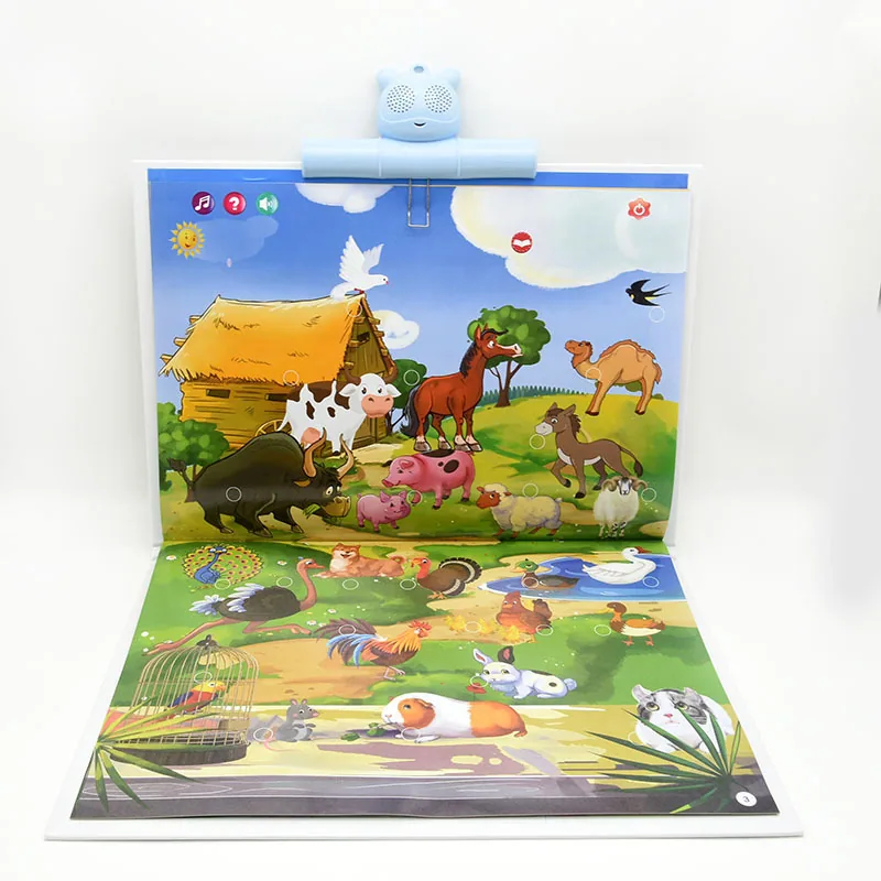 Russian audio wall chart, early education enlightenment toys, Russian learning e-book, Russian point reading, hanging book, char - Other Toys & Hobbies 12