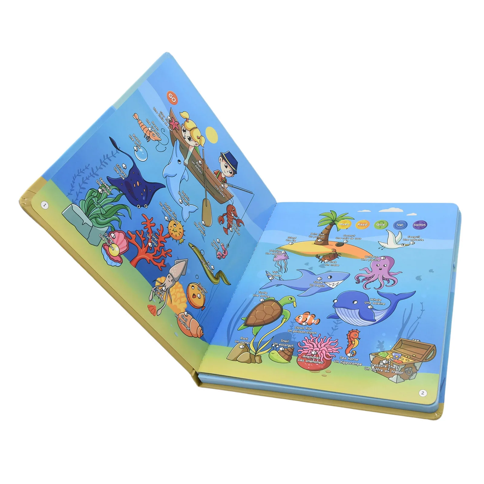 New French English Finger Point Reading Book Baby Vocalization Early Education Machine Smart Learning Toys Household Items 5